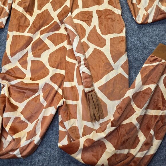 Spirit Giraffe Costume One Piece Adult XL Hood Tail Pockets Halloween One-piece - Picture 5 of 11